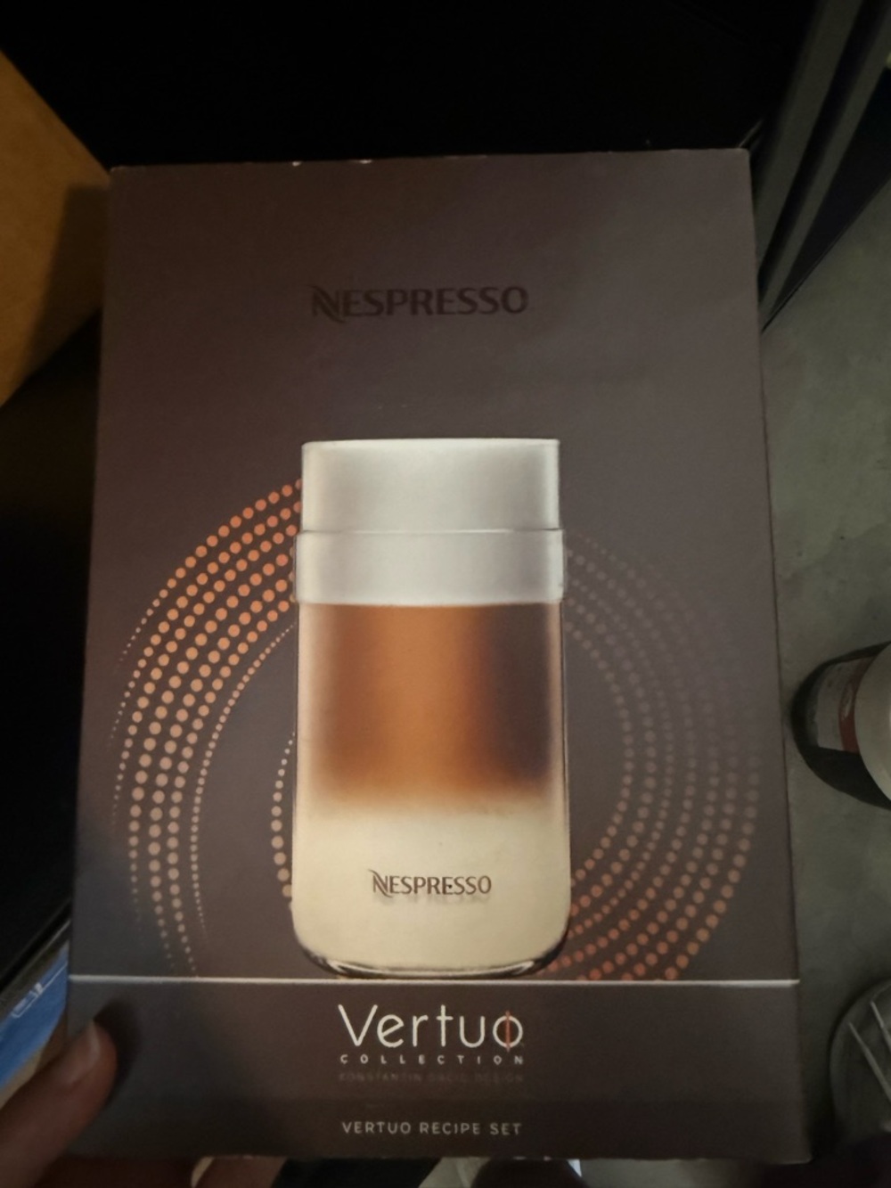 Nespresso Vertuo Recipe Set - Brown & White Packaging